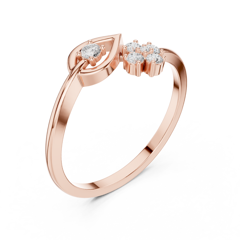 Ladies Ring HLR-79@7 - Rose Gold - Image