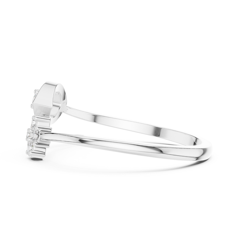 Ladies Ring HLR-79@7 - White Gold - Image