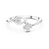 Ladies Ring HLR-79@7 - White Gold - Image