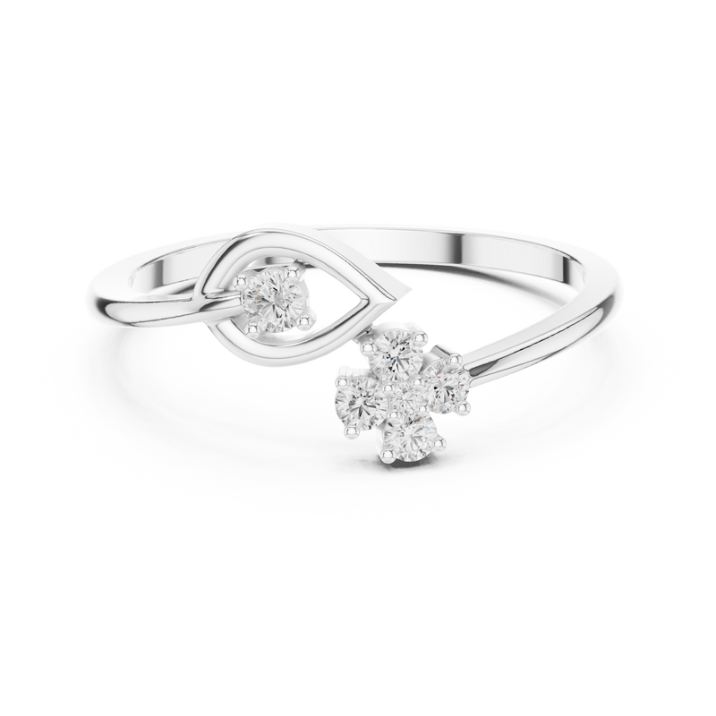 Ladies Ring HLR-79@7 - White Gold - Image