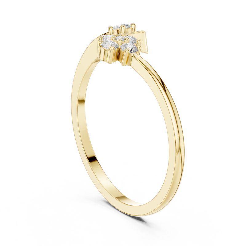Ladies Ring HLR-79@7 - Yellow Gold - Image
