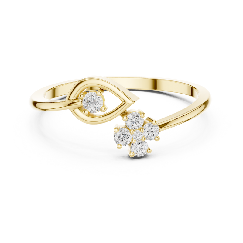 Ladies Ring HLR-79@7 - Yellow Gold - Image