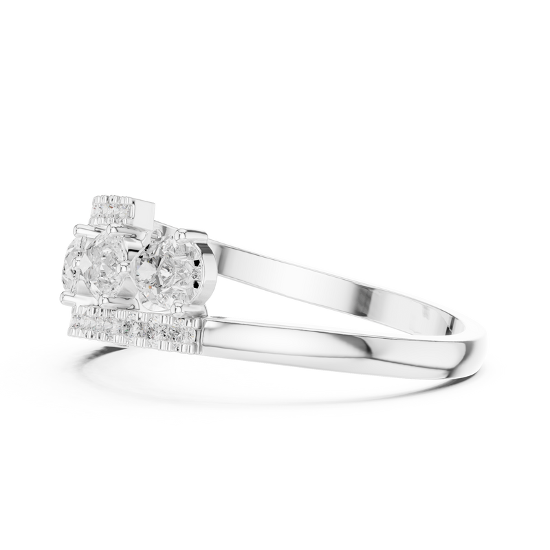 Ladies Ring HLR-81@7 - White Gold - Image