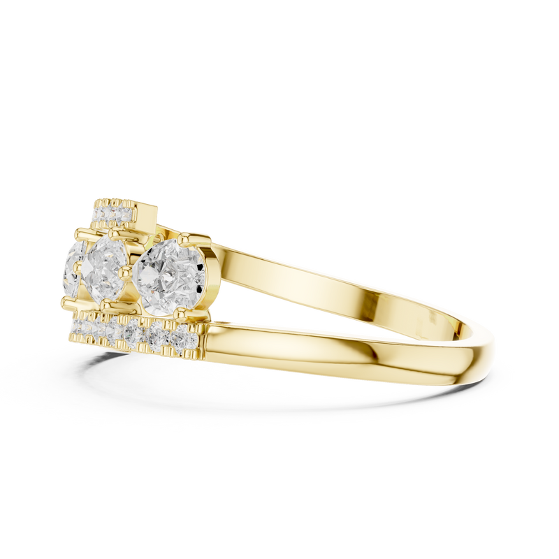 Ladies Ring HLR-81@7 - Yellow Gold - Image