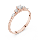 Ladies Ring HLR-89@7 - Rose Gold - Image