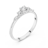 Ladies Ring HLR-89@7 - White Gold - Image