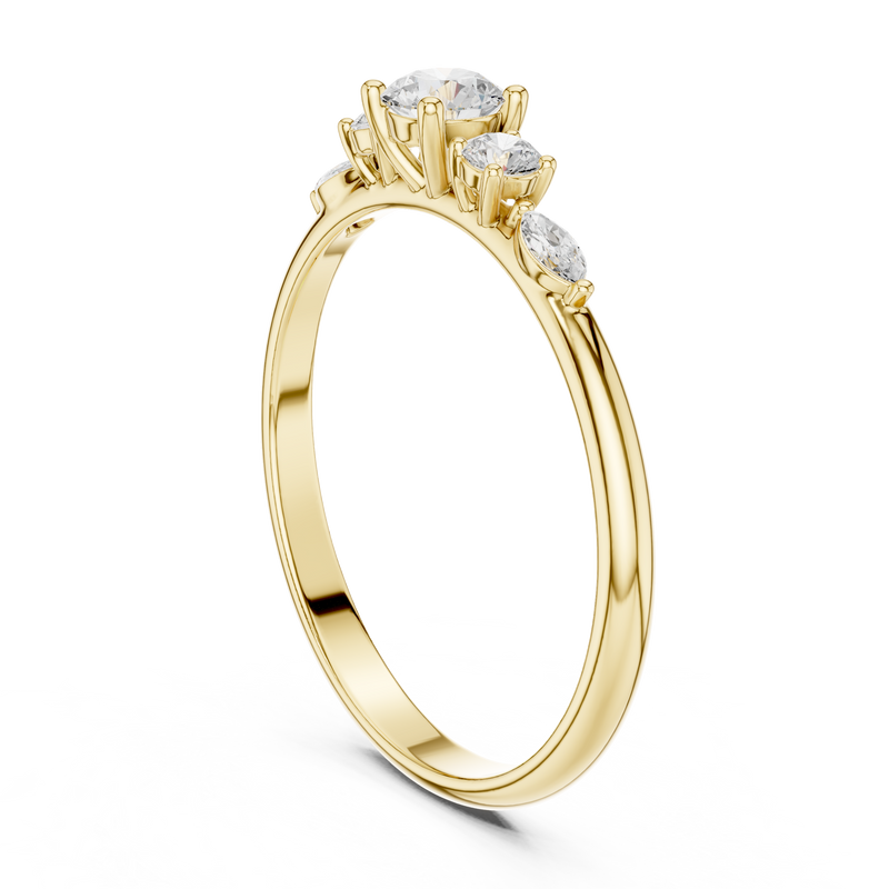 Ladies Ring HLR-89@7 - Yellow Gold - Image