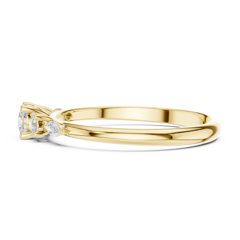 Ladies Ring HLR-89@7 - Yellow Gold - Image