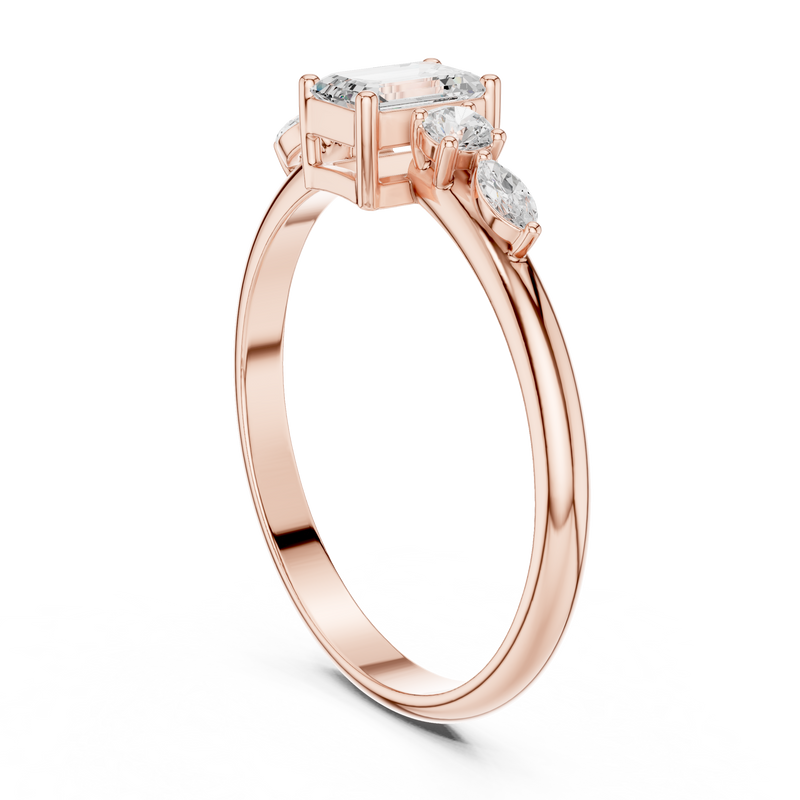 Ladies Ring HLR-90@7 - Rose Gold - Image