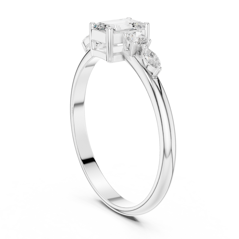 Ladies Ring HLR-90@7 - White Gold - Image