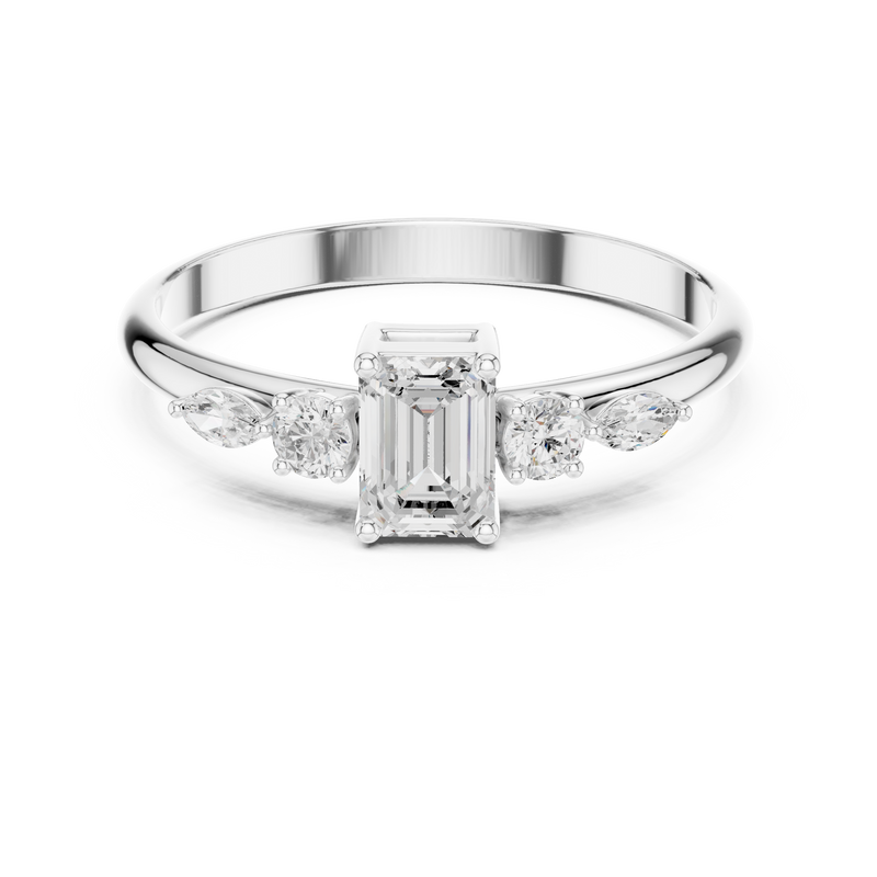 Ladies Ring HLR-90@7 - White Gold - Image