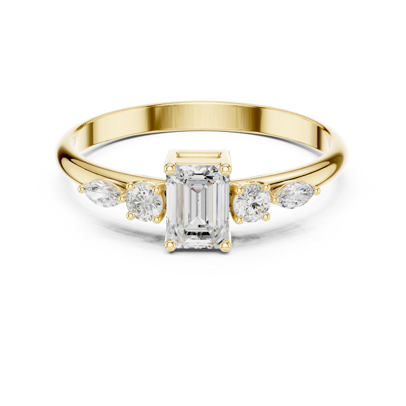 Ladies Ring HLR-90@7 - Yellow Gold - Image