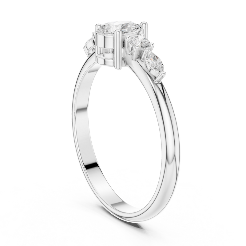 Ladies Ring HLR-91@7 - White Gold - Image