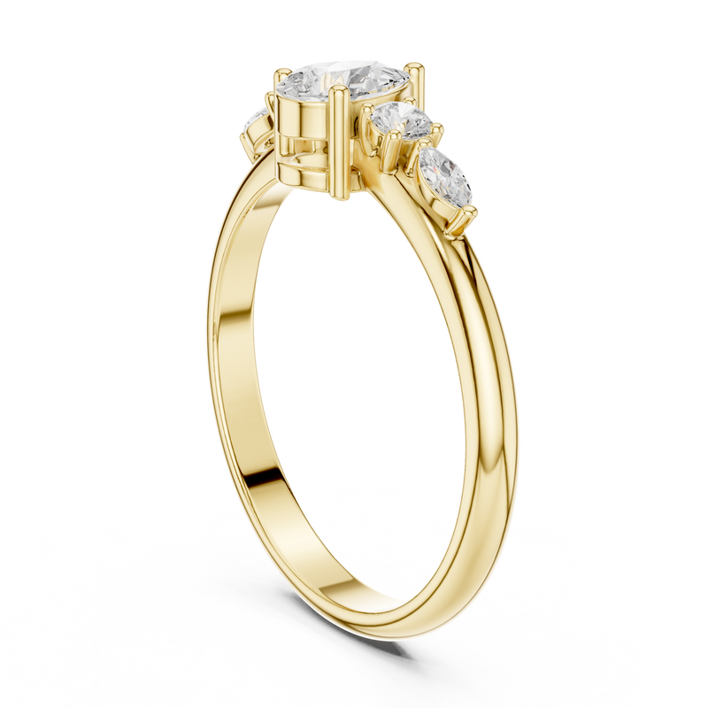 Ladies Ring HLR-91@7 - Yellow Gold - Image