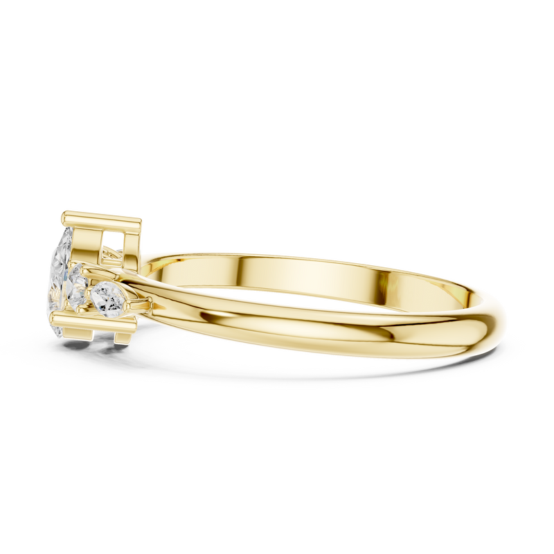 Ladies Ring HLR-91@7 - Yellow Gold - Image