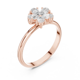 Ladies Ring HLR-92@7 - Rose Gold - Image