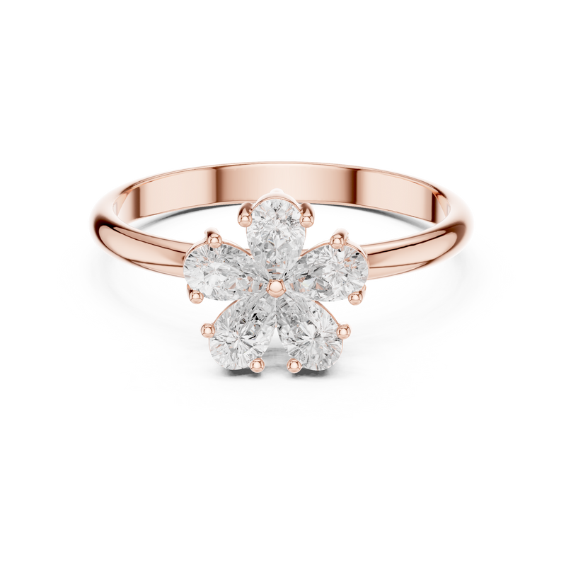 Ladies Ring HLR-92@7 - Rose Gold - Image