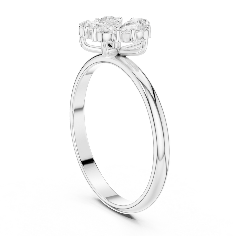 Ladies Ring HLR-92@7 - White Gold - Image