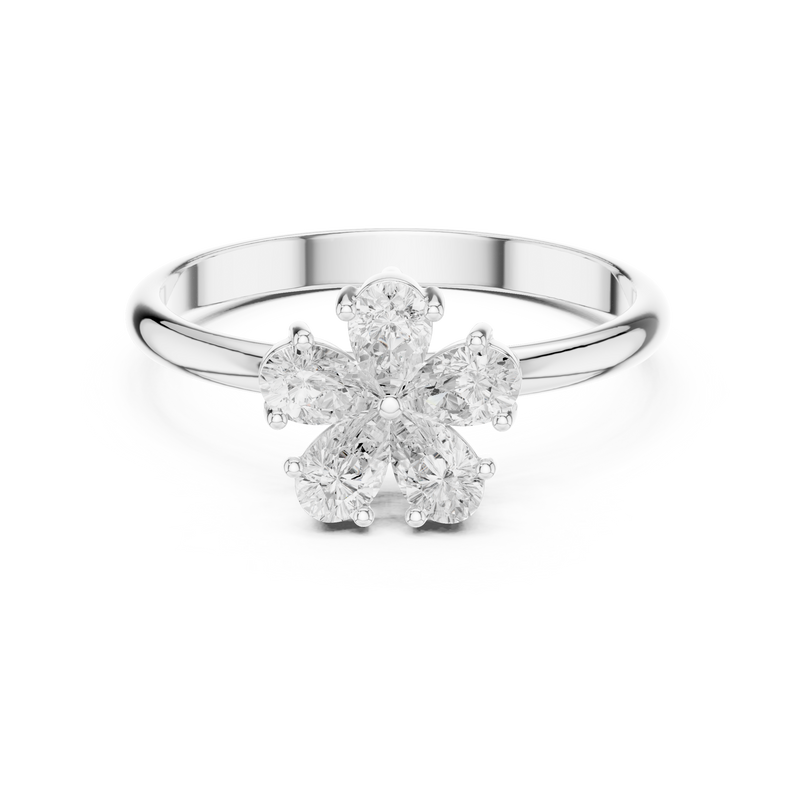 Ladies Ring HLR-92@7 - White Gold - Image