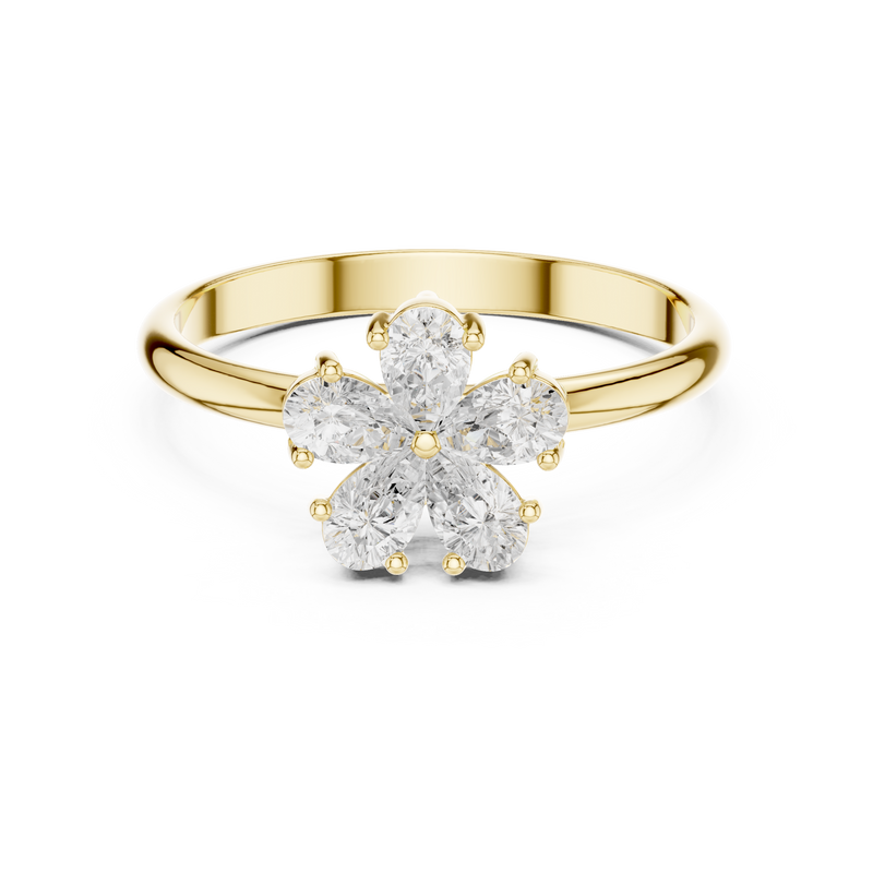 Ladies Ring HLR-92@7 - Yellow Gold - Image