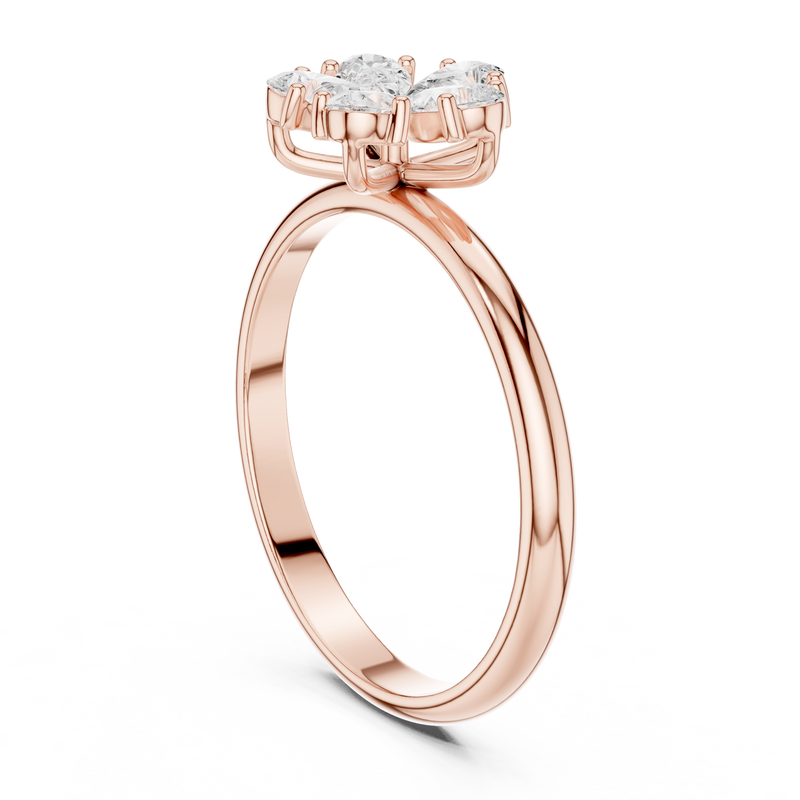 Ladies Ring HLR-92@7 - Rose Gold - Image