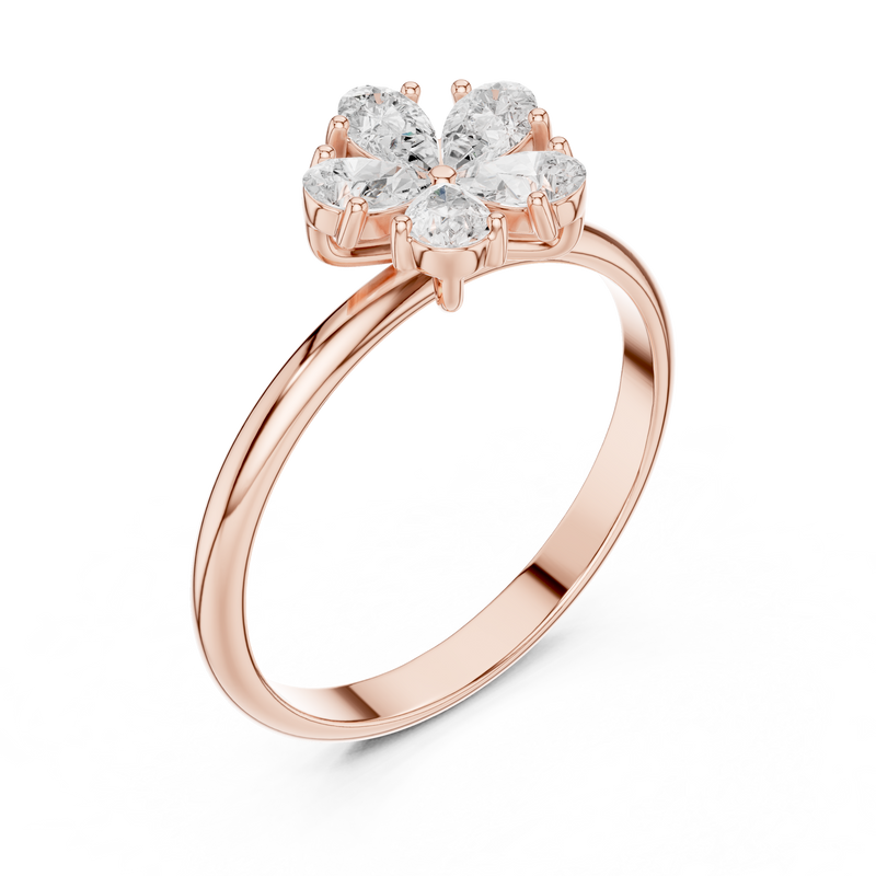 Ladies Ring HLR-92@7 - Rose Gold - Image