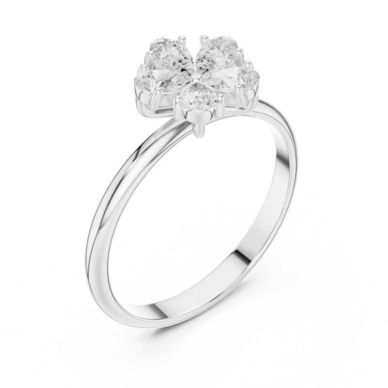 Ladies Ring HLR-92@7 - White Gold - Image