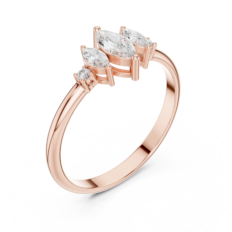 Ladies Ring HLR-93@7 - Rose Gold - Image