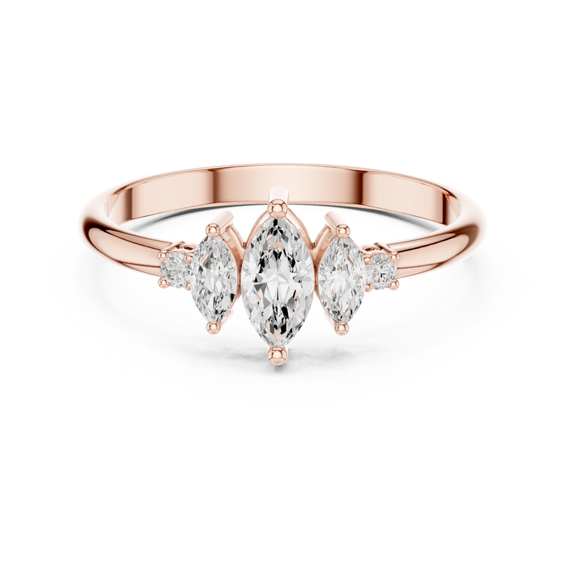 Ladies Ring HLR-93@7 - Rose Gold - Image