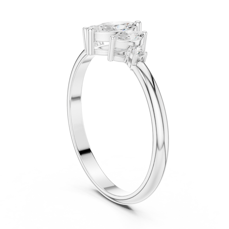 Ladies Ring HLR-93@7 - White Gold - Image