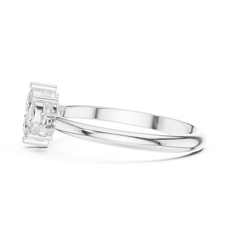 Ladies Ring HLR-93@7 - White Gold - Image