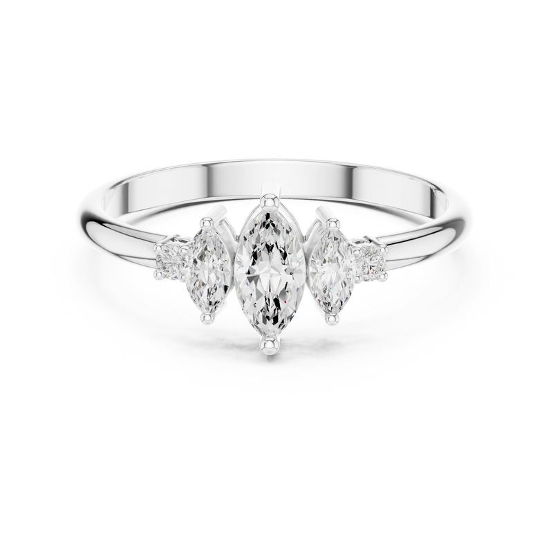 Ladies Ring HLR-93@7 - White Gold - Image