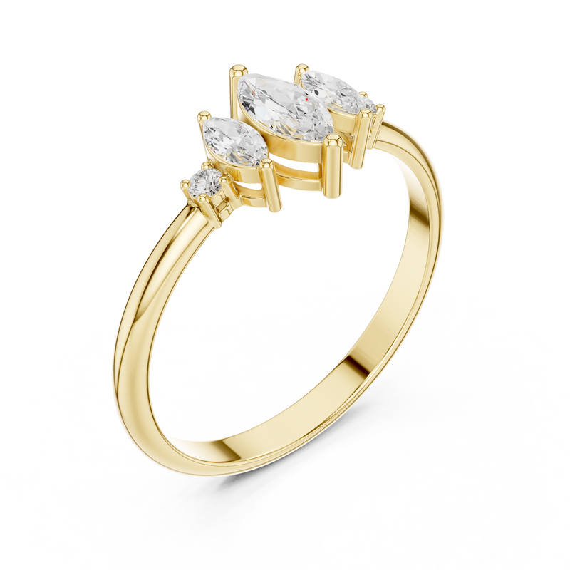 Ladies Ring HLR-93@7 - Yellow Gold - Image