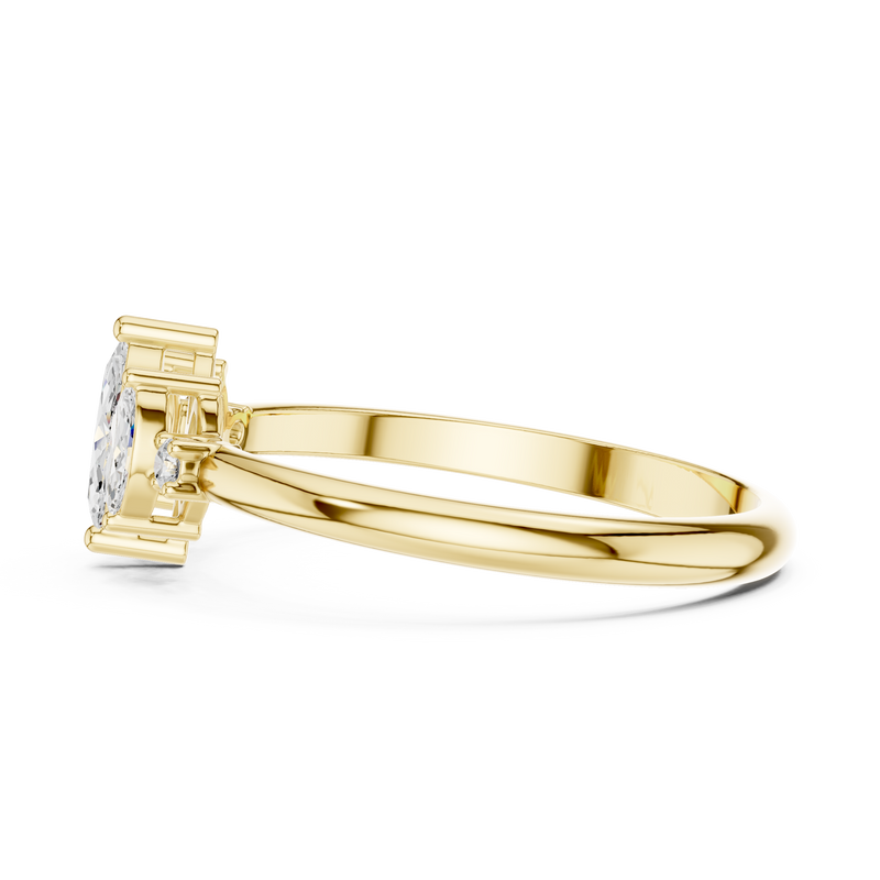 Ladies Ring HLR-93@7 - Yellow Gold - Image