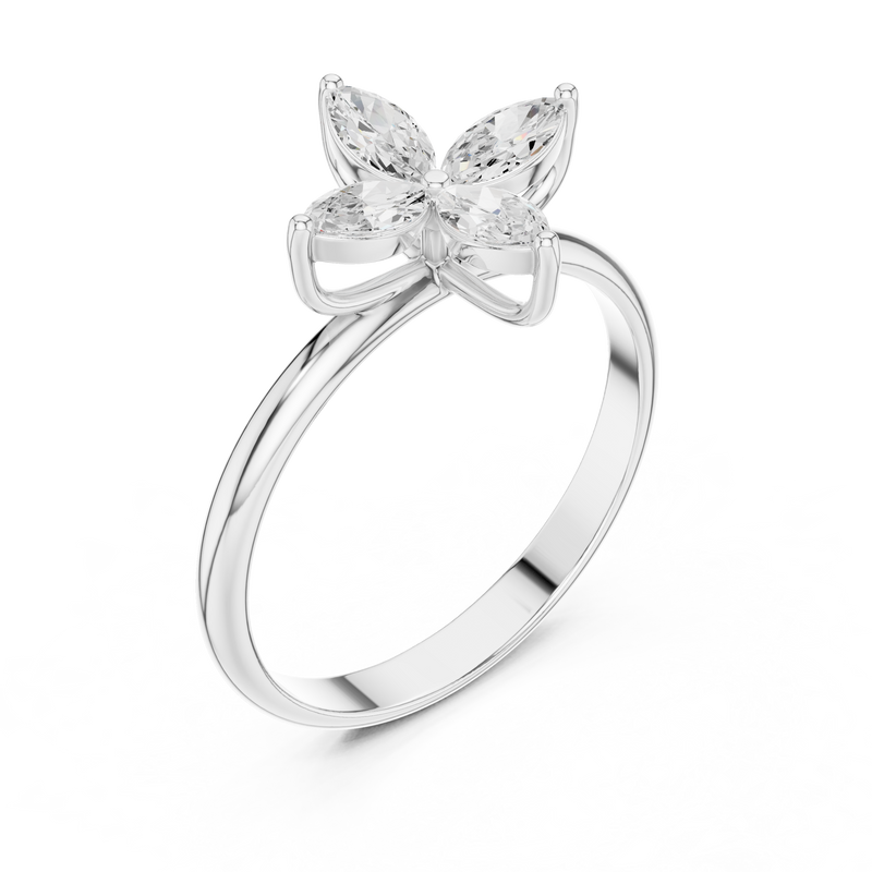 Ladies Ring HLR-94@7 - White Gold - Image