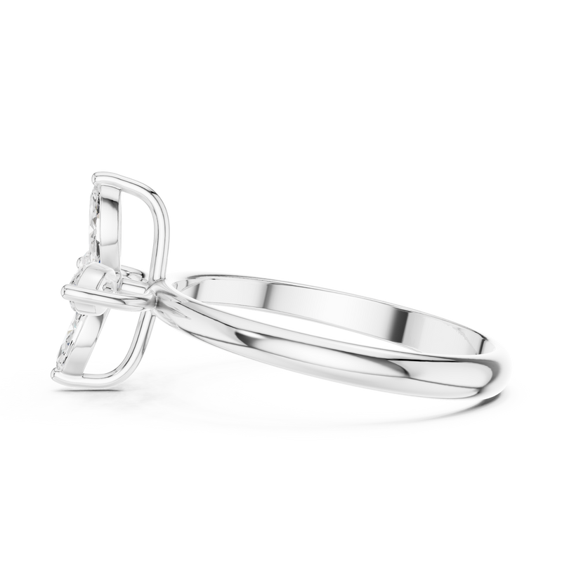 Ladies Ring HLR-94@7 - White Gold - Image