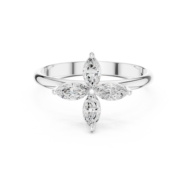 Ladies Ring HLR-94@7 - White Gold - Image