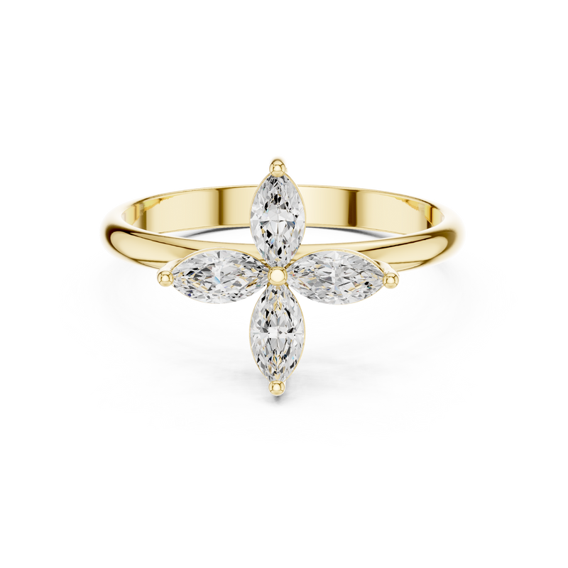 Ladies Ring HLR-94@7 - Yellow Gold - Image