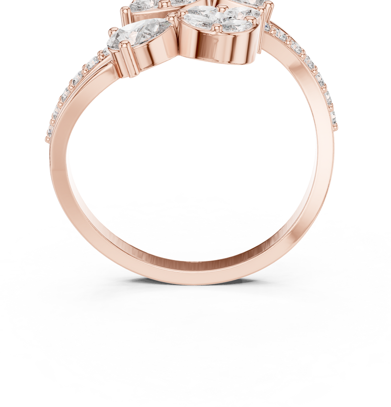 Ladies Ring HLR -58@7 - Rose Gold - Image