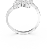 Ladies Ring HLR -58@7 - White Gold - Image