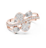 Ladies Ring HLR -58@7 - Rose Gold - Image