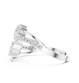 Ladies Ring HLR -58@7 - White Gold - Image