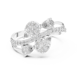 Ladies Ring HLR -58@7 - White Gold - Image