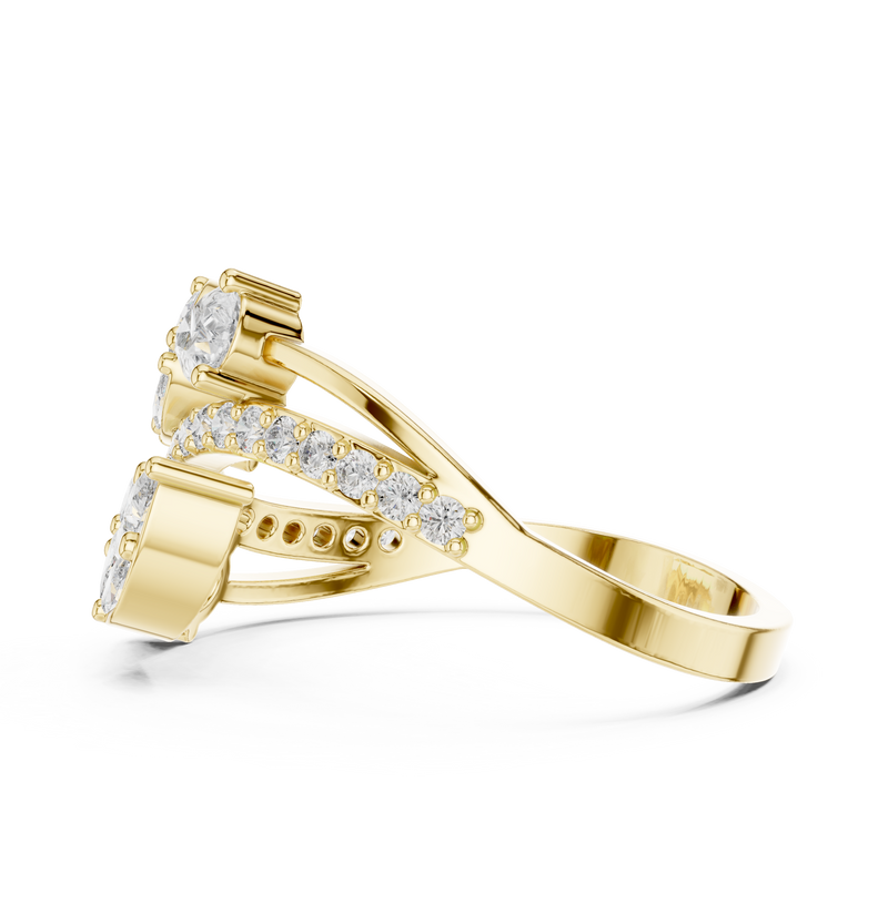 Ladies Ring HLR -58@7 - Yellow Gold - Image
