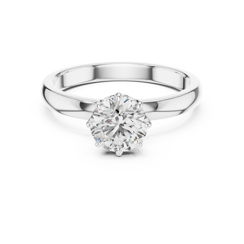 Ladies Ring LR-0002@7 - White Gold - Image