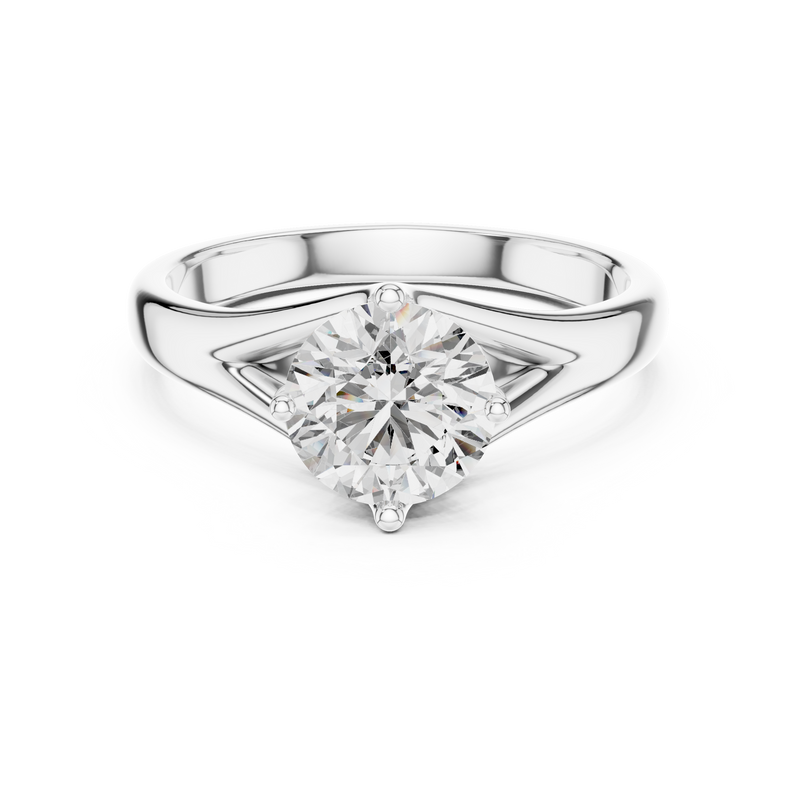 Ladies Ring LR-0012@7 - White Gold - Image