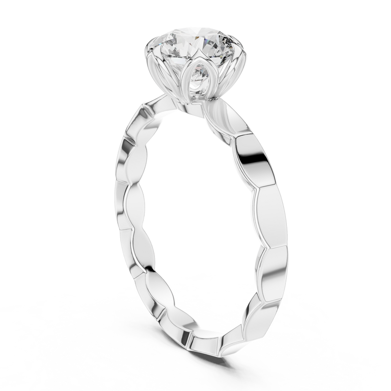 Ladies Ring LR-0019@7 - White Gold - Image