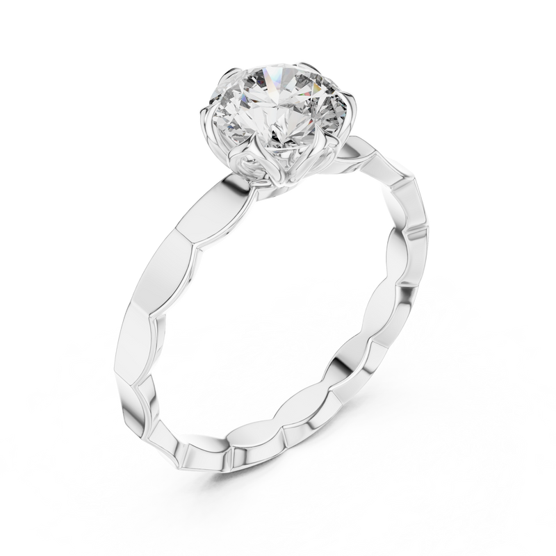 Ladies Ring LR-0019@7 - White Gold - Image