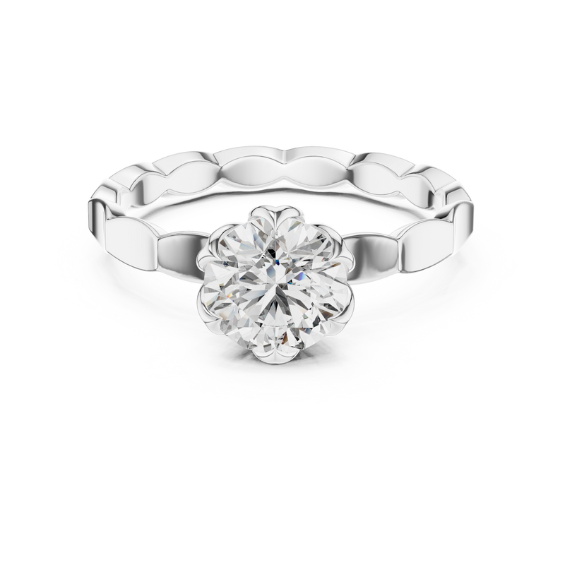 Ladies Ring LR-0019@7 - White Gold - Image