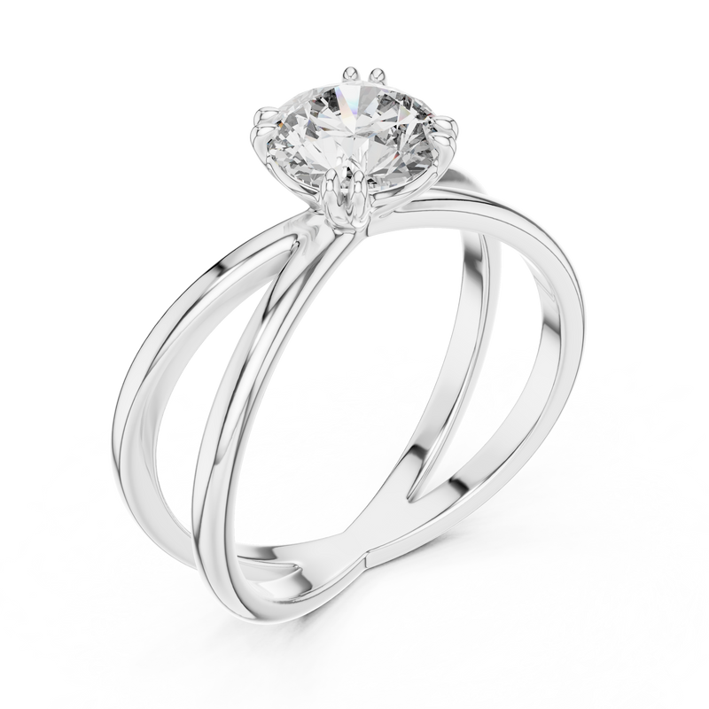 Ladies Ring LR-0021 - White Gold - Image